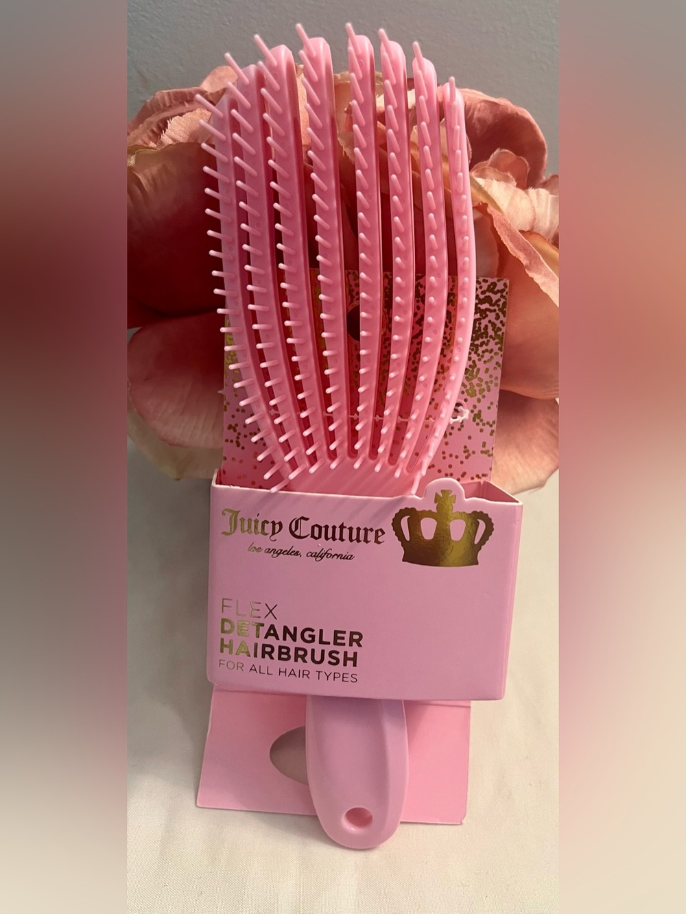 JUICY COUTURE NWT 3-Piece Pink Bundle. Boot Socks, Detangler Brush & Mascara - Picture 4 of 6